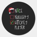 Search for funny hockey player stickers Merry xmas