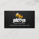 Search for machinery business cards Construction site