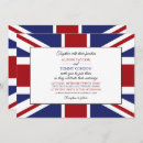 Search for british wedding invitations Union jack