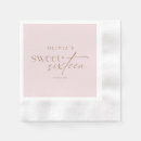 Search for blush pink napkins Sweet 16