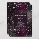 Search for burgundy and silver wedding invitations Chic