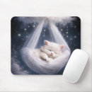 Search for cute cat mousepads White kitten