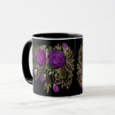 Search for purple roses mugs Watercolor