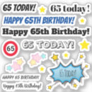 Search for 65 birthday stickers Celebration