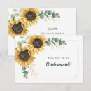 Search for sunflower bridesmaid cards Botanical