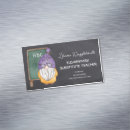 Search for teacher magnetic business cards Watercolor