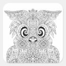 Search for owl tattoo stickers Mandala