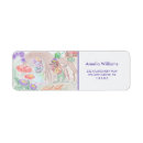 Search for cartoon flower return address labels Drawing