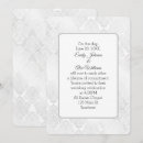 Search for silver damask wedding invitations Fancy