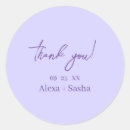 Search for light purple wedding stickers Elegant
