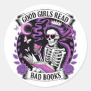 Search for girls reading stickers Bookworm