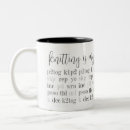 Search for knitting humour mugs Typography