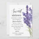 Search for lavender sweet 16 invitations Elegant