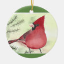 Search for cardinal painting christmas tree decorations Red