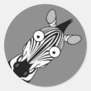 Search for funny zebra stickers Safari