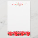 Search for rose stationery paper Red