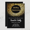 Search for disco wedding invitations Gold