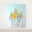 Search for unicorn backdrops Baby shower