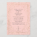 Search for pink border wedding invitations Modern contemporary