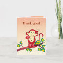 Search for cute monkey thank you cards Nature