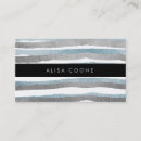 Search for metallic blue business cards Stripes