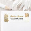 Search for hawaiian flowers return address labels Birthday