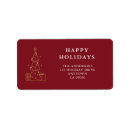 Search for trees return address labels Modern minimalist