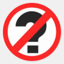 Search for questioning stickers Warning