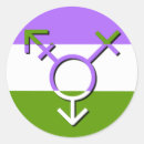Search for genderqueer stickers Rainbow
