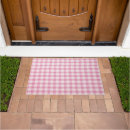 Search for gingham doormats Pink