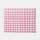 Search for gingham doormats Pink