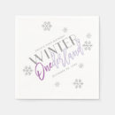 Search for silver and purple napkins Glitter