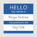 Search for square name tags Identification