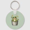 Search for green frog key rings Lily pad