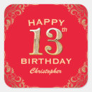 Search for 13th stickers Birthday party