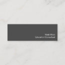 Search for education consultant business cards Simple