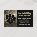 Search for black cat business cards Pet sitting