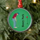 Search for golfer christmas tree decorations Putt