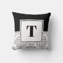 Search for black and white grey cushions Monogrammed