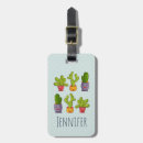 Search for cactus luggage tags Illustration