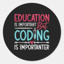 Search for education is important stickers Funny