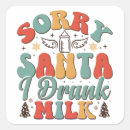 Search for no milk stickers Santa