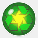 Search for recycling symbols stickers Green