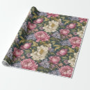 Search for vintage botanical wrapping paper Elegant