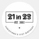 Search for 20 years old stickers Turning 21