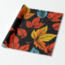 Search for maple leaf wrapping paper Red