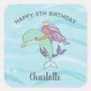 Search for dolphin birthday stickers Under the sea