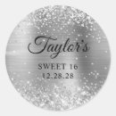 Search for silver sweet 16 stickers Girly