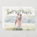 Search for modern wedding thank you cards Love and thanks