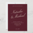 Search for minimalist wedding invitations Classy